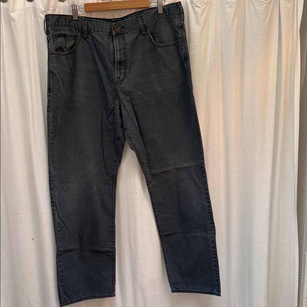Calvin Klein Jeans Men's Dark Gray Relaxed Fit